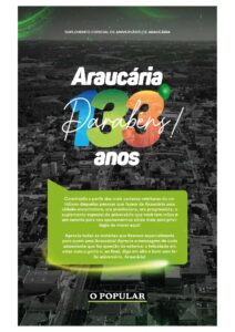 Caderno Especial de Aniversário de Araucária 133 anos